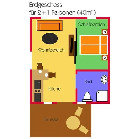 Appartamento Duenenhaeuser Unserusedomde Ca40qm Mit Parkplatz Direkt Am 3i1 Uckeritz